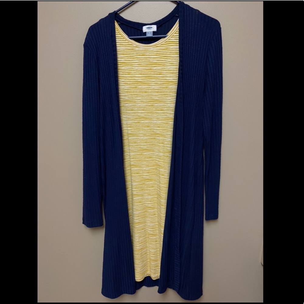 Old navy dress and cardigan